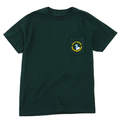 Pigeon Round S/S Pocket T-Shirt (Forest Green)