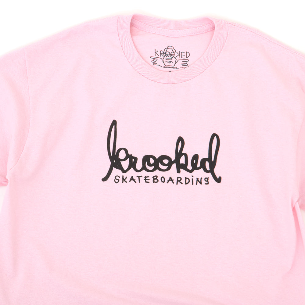 Skript S/S T-Shirt (Lt. Pink / Black)