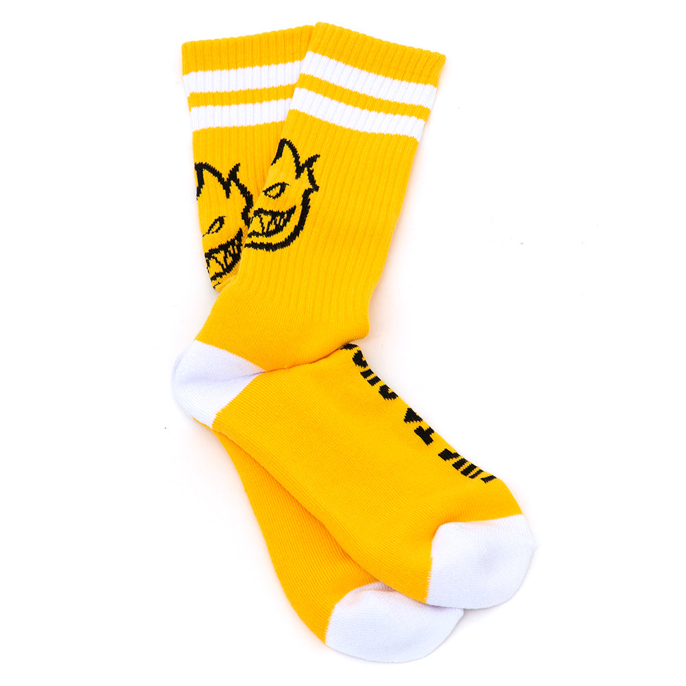 Heads Up Crew Sock (Yellow / Black / White)