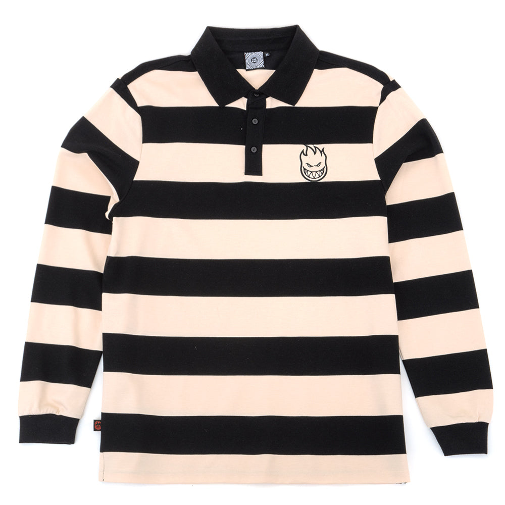 Bighead Custom L/S Rugby (Off White / Black)