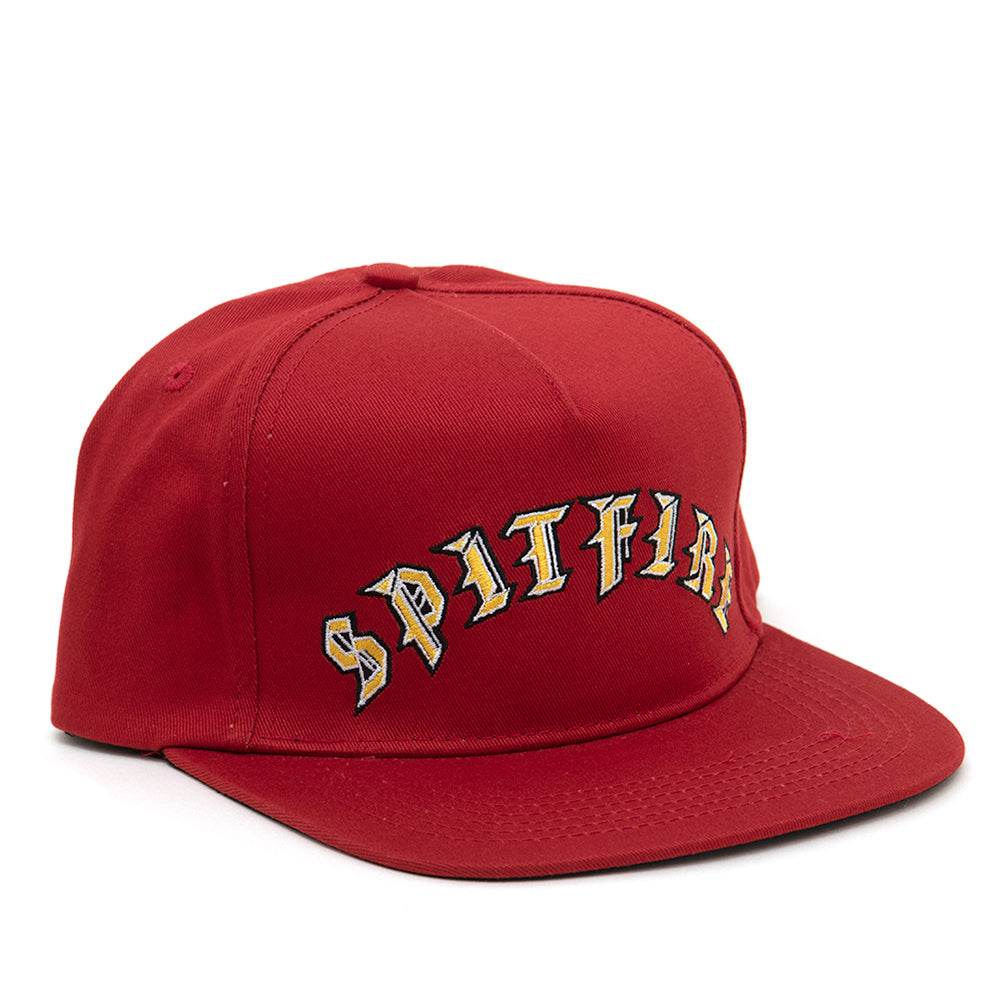 Old E Arch Adj. Snapback Hat (Dark Red)