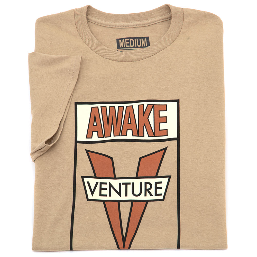 Awake S/S T-Shirt (Tan / Brown)