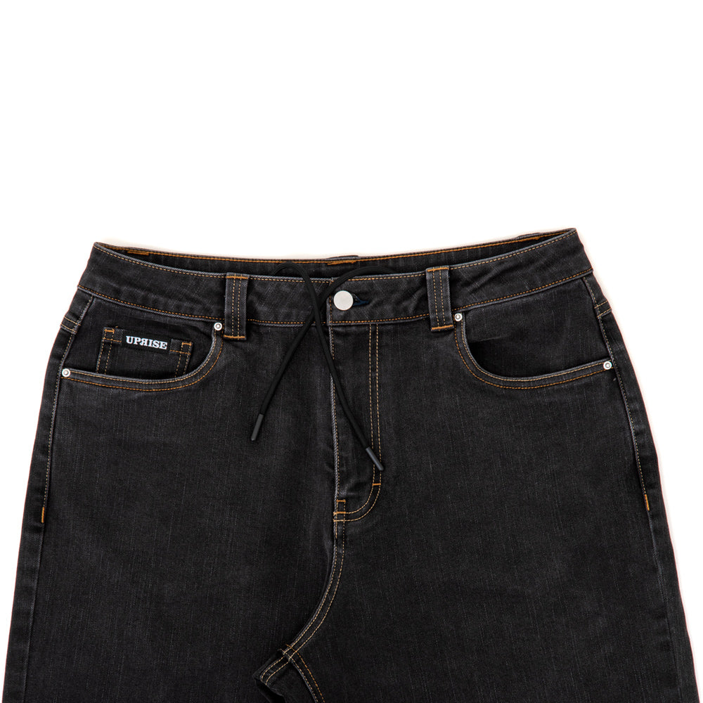 【YOURNUS】Kai Brush Black Wide Denim YOURNUS】Kai Brush Black Wide Denim (YOURNUS/デニム