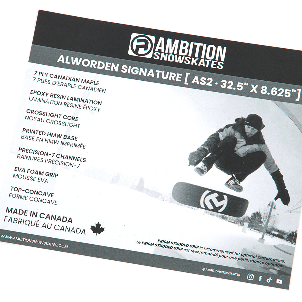 Alworden Signature Snowskate (8.625)
