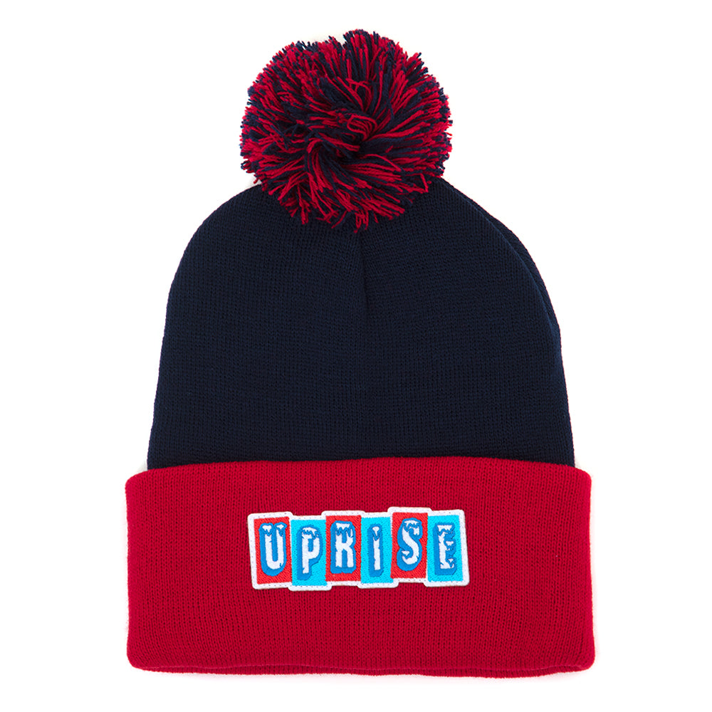 Iced Beanie    (Navy / Red) – Uprise Skateshop