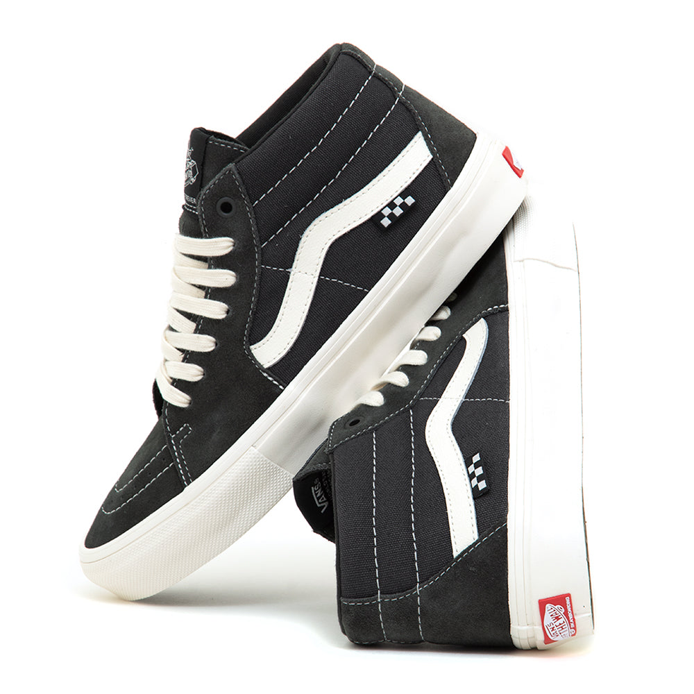 Vans sk8 best sale mid grey