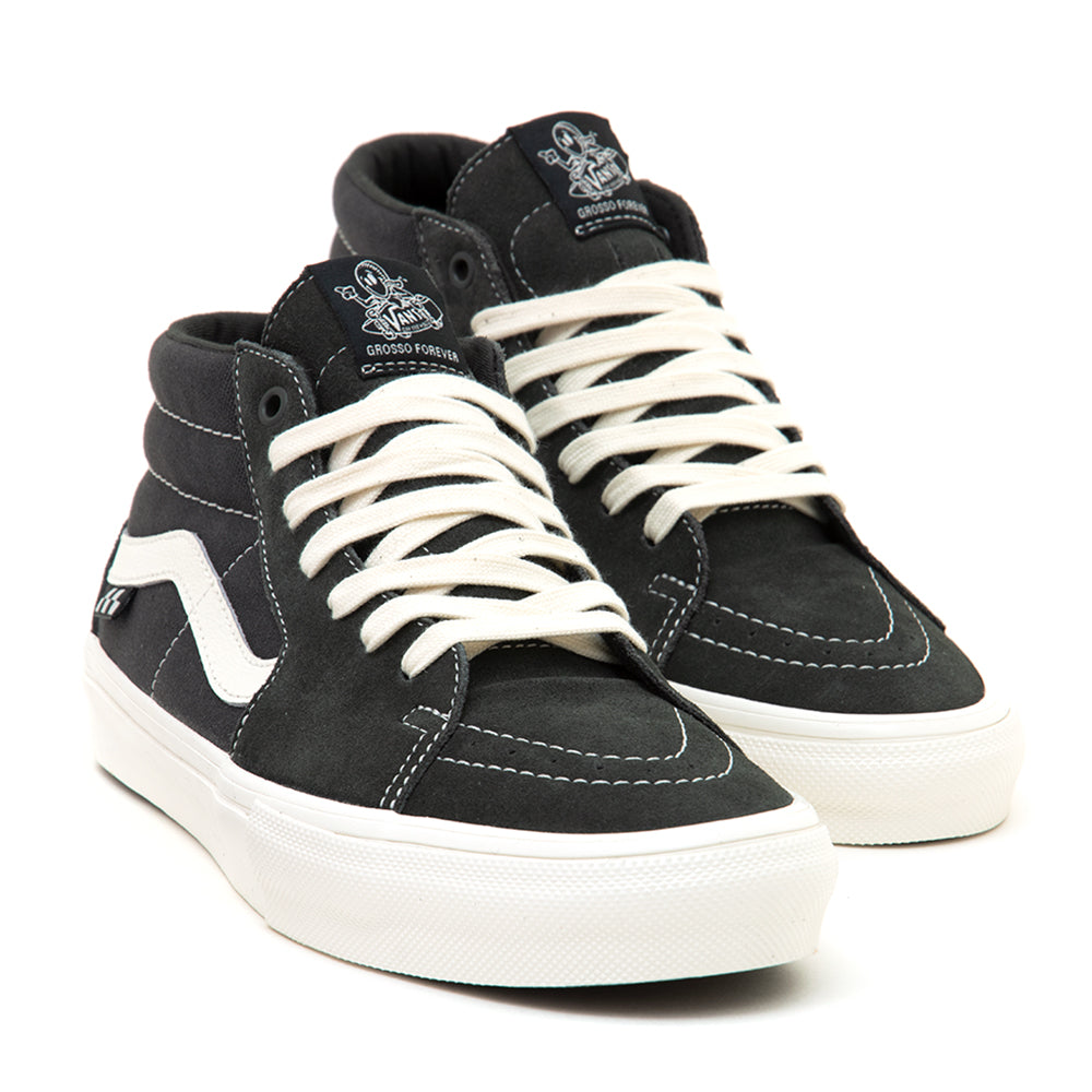 Vans sk8 mid on sale grey