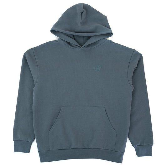 B Logo Puff Print Hooded Sweatshirt (Blue)