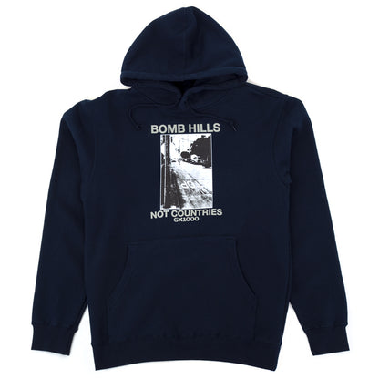 Bomb Hills Not Countries Hooded Sweatshirt (Navy)