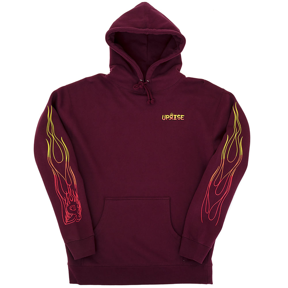 Skyline Heavyweight Hooded Sweatshirt (Maroon)