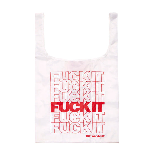 Fuck It Packable Tote Bag (White)