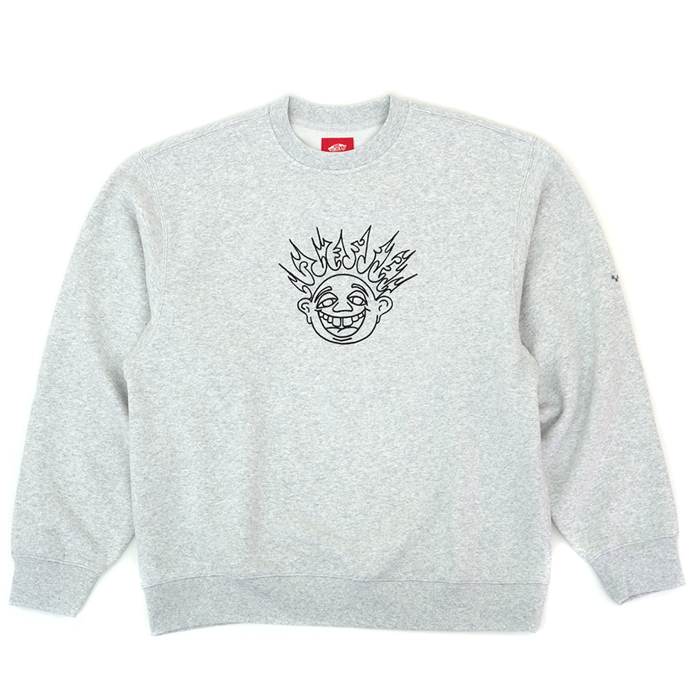 Skate Smile Spike Crewneck Sweatshirt (Ash Heather) VBU