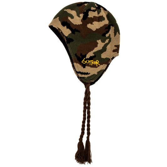 Earflap Beanie (Woodland Camo)