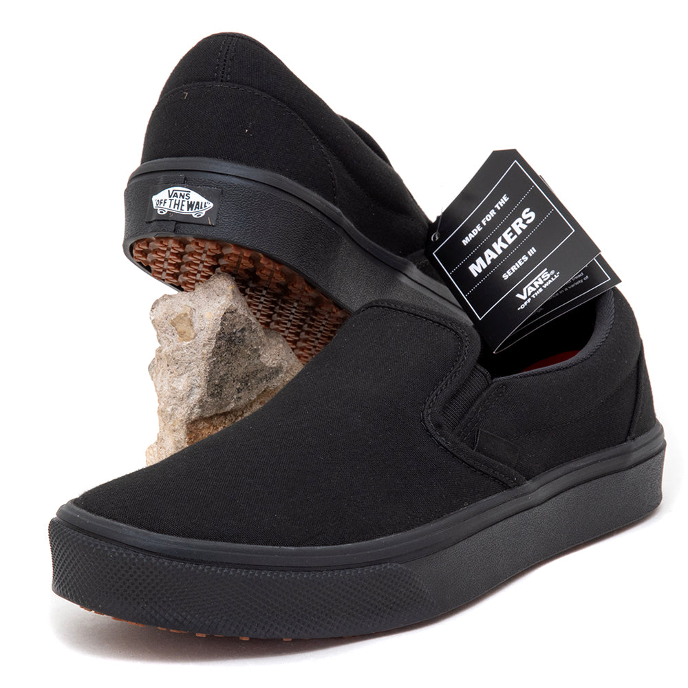 Slip-On Made For The Makers (Black / Gum) – Uprise Skateshop Slip-On Made For The Makers (Black / Gum) – Uprise Skateshop