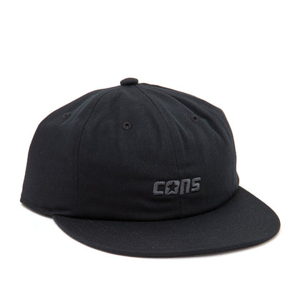 Cons 6-Panel Strapback Cap (Black)