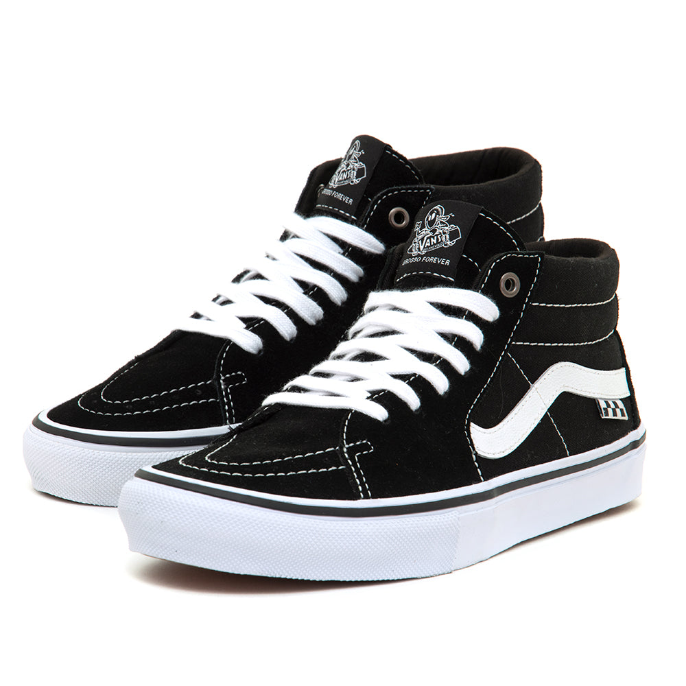 Skate Grosso Mid (Black / White) VBU