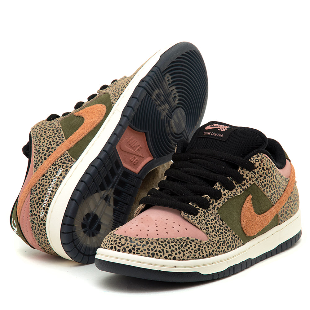 Dunk Low Pro (Khaki/Amber Brown-Rough Green-Rust Pink)
