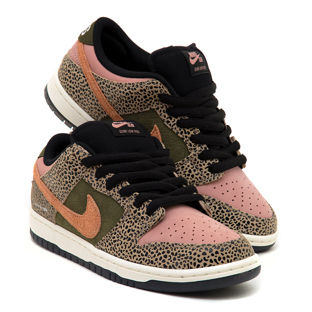 Dunk Low Pro (Khaki/Amber Brown-Rough Green-Rust Pink)