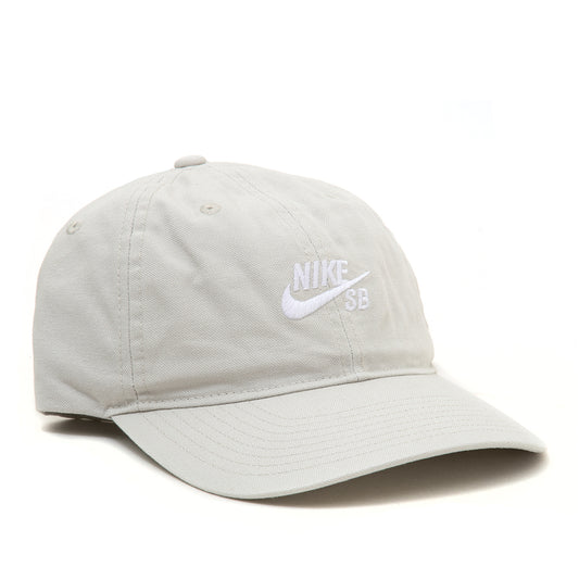 Unstructured Skate Strapback Hat (Light Bone / White)