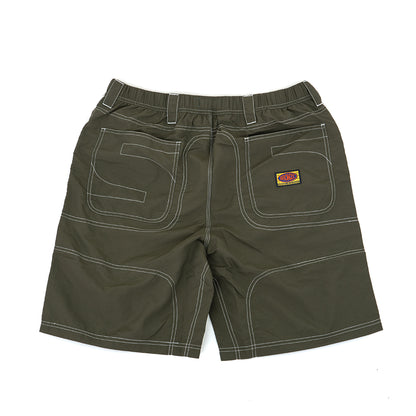 Double Knee Shorts (Olive) (S)