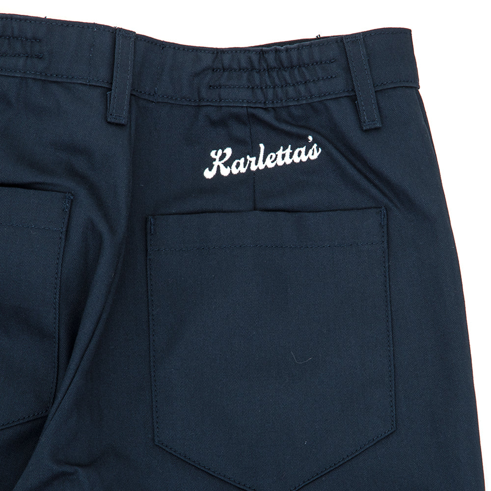 Karletta's Pants (Navy Herringbone)