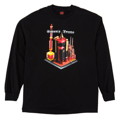Drano Factory L/S T-Shirt (Black) (S)