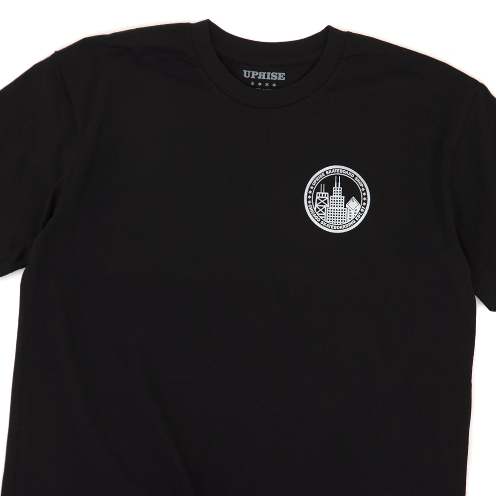 City Seal T-shirt (Black & Chrome)