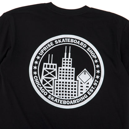 City Seal T-shirt (Black & Chrome)