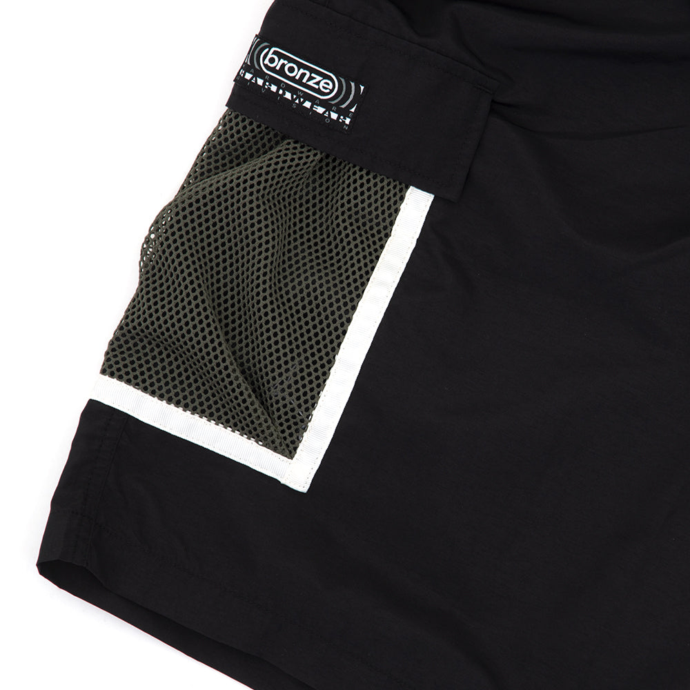 Mesh Cargo Short (Black)