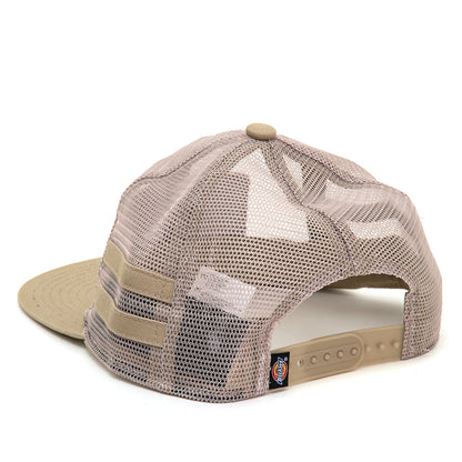 Workwear Woven Trucker Snapback Hat (Tan)