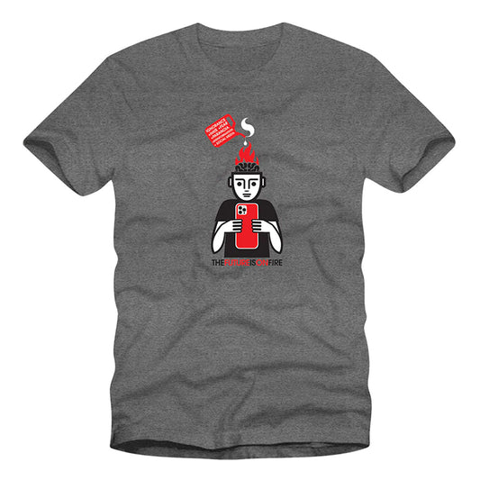 The Future is on Fire T-Shirt (Graphite Heather)