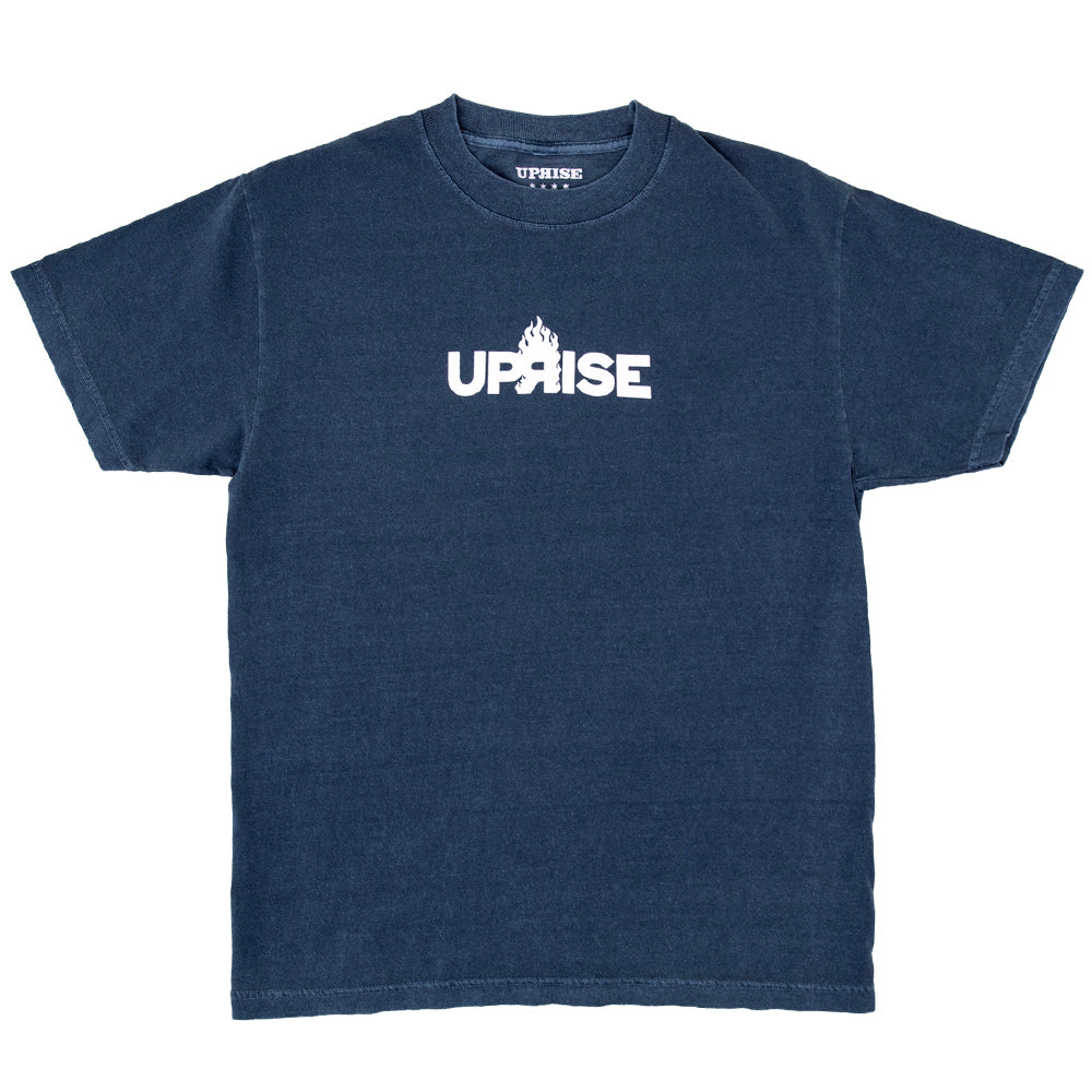 Flame Logo T-shirt (Faded Navy)