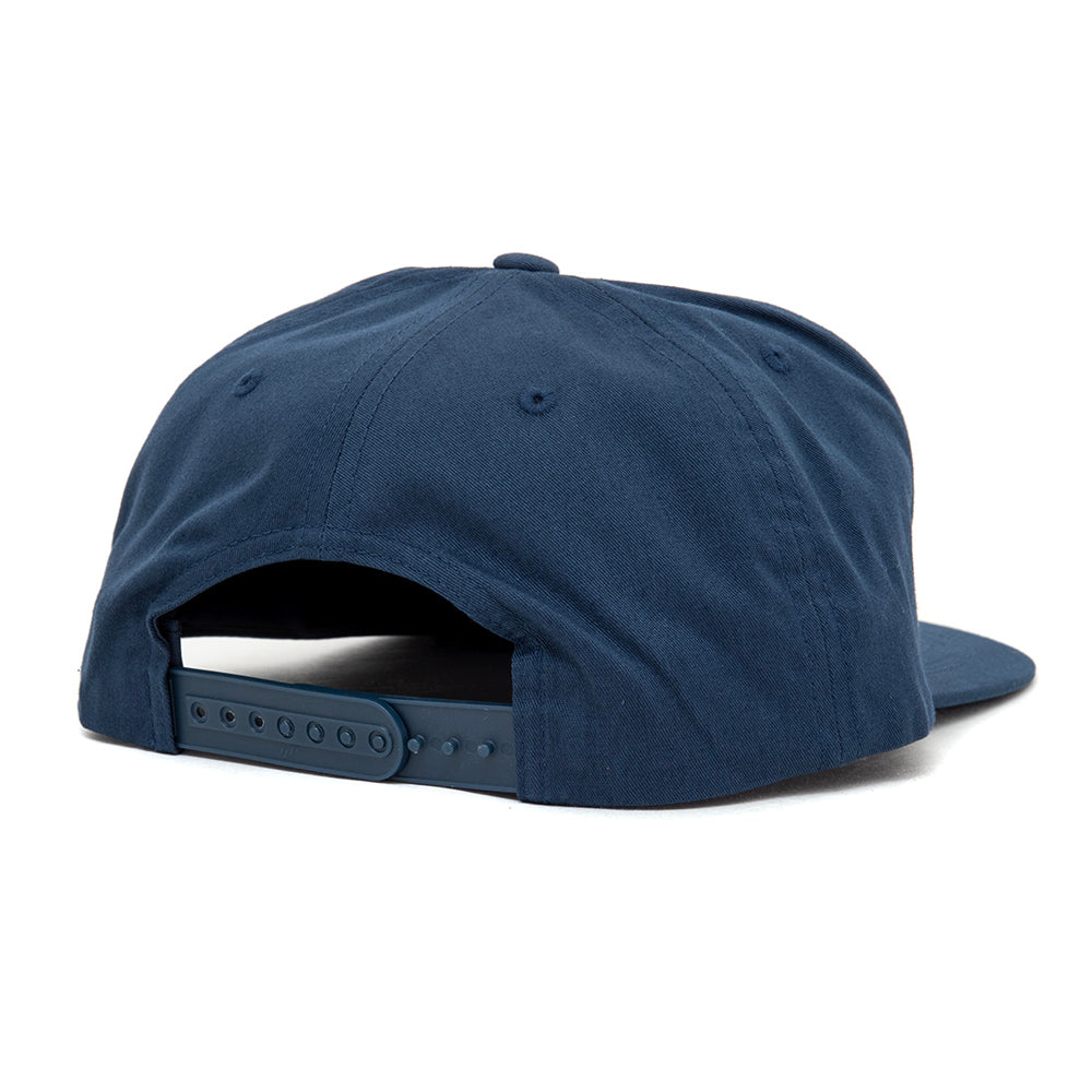 Dropout 5 Panel Snapback Hat (Navy)