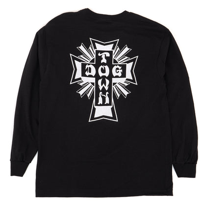 Cross Logo Longsleeve T-Shirt (Black)
