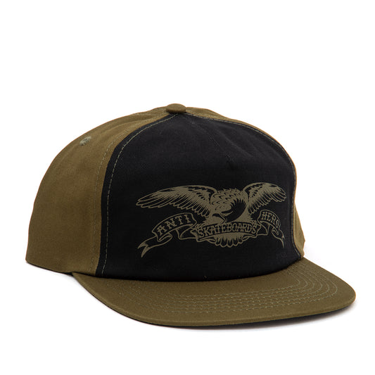 Basic Eagle Adj. Snapback Hat (Olive / Black)