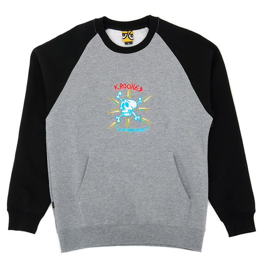 Style EMB Pullover Crewneck Sweatshirt (Heather / Black)