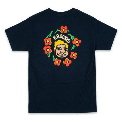 Krooked Mark Gonzales S/S T-Shirt (True Navy / Multi)
