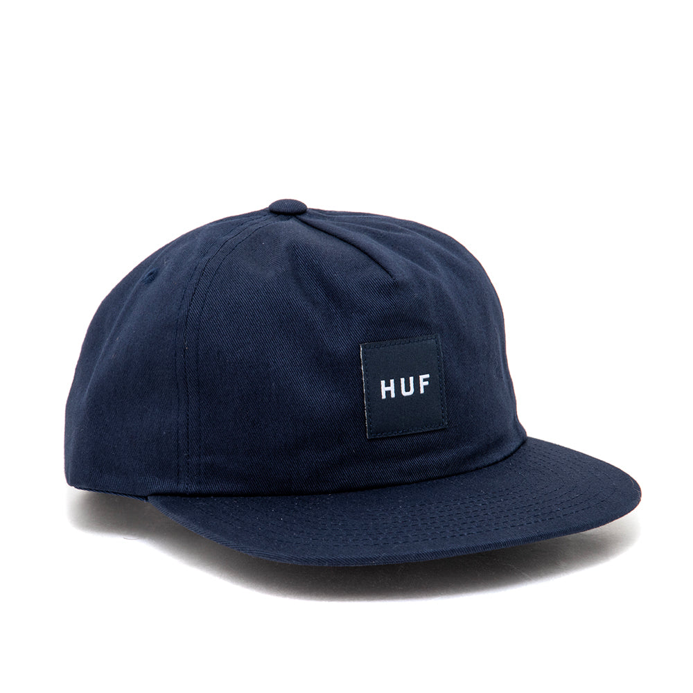 Set Box Snapback Hat (Navy)