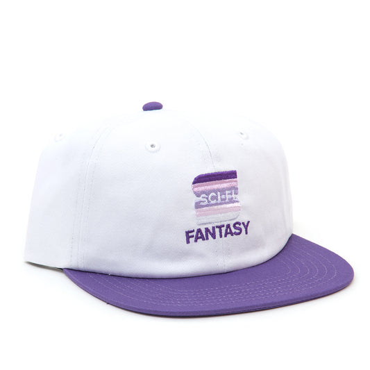 S Snapback Hat (White / Purple)