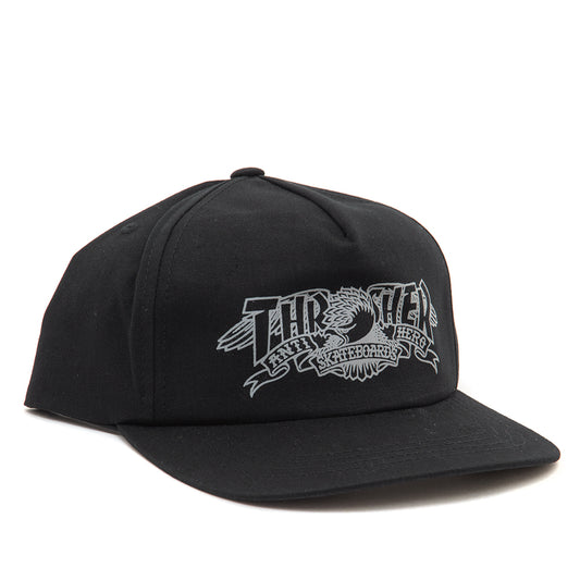 x Anti-Hero Mag Banner Snapback Hat (Black)