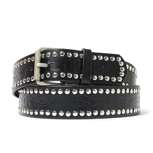 Leather Studded Belt (Black)