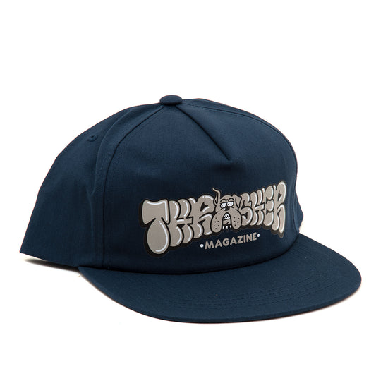 Bully 5-Panel Snapback Hat (Navy)