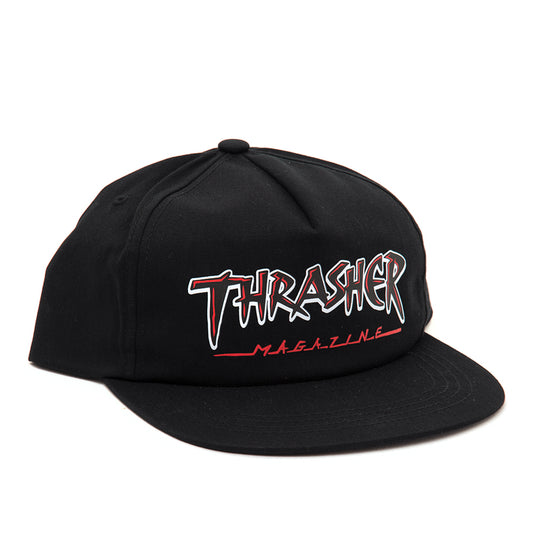 Slash 5-Panel Snapback Hat (Black)