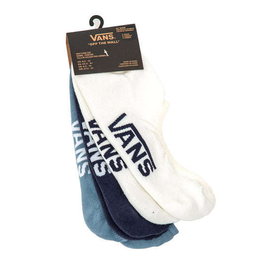 Classic No Show Sock 3 Pack (Parisian Night Blue / White) VBU