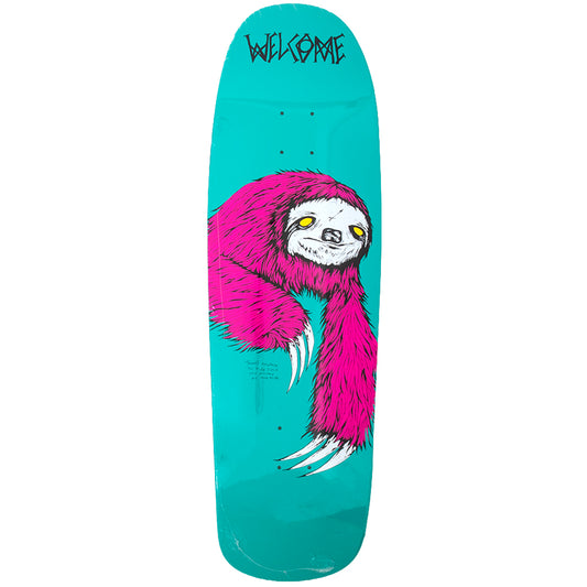 Sloth on Slappy Slap Deck - Teal Dip (9.5)