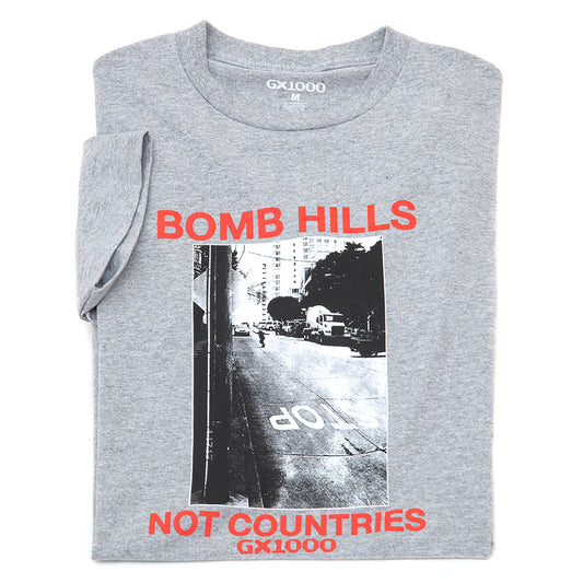 Bomb Hills Not Countries T-Shirt (Grey)