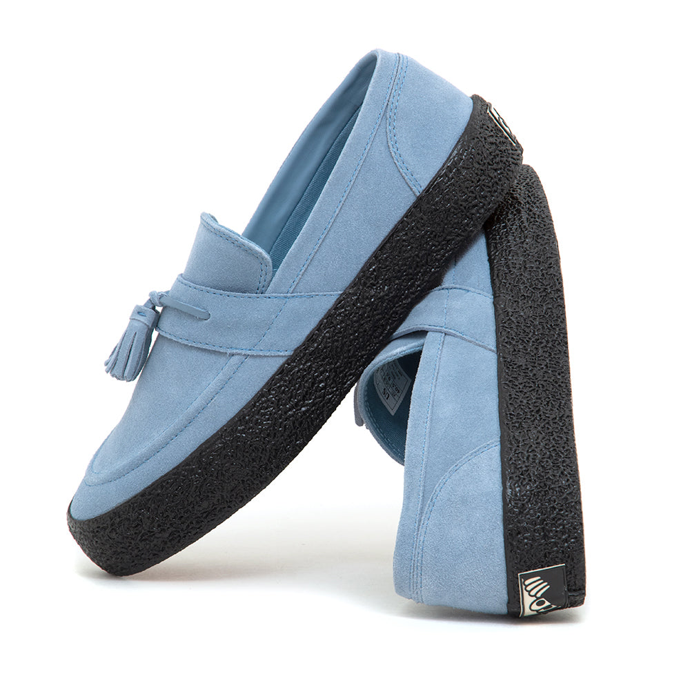 VM005 Loafer - Suede (Dusty Blue / Black)