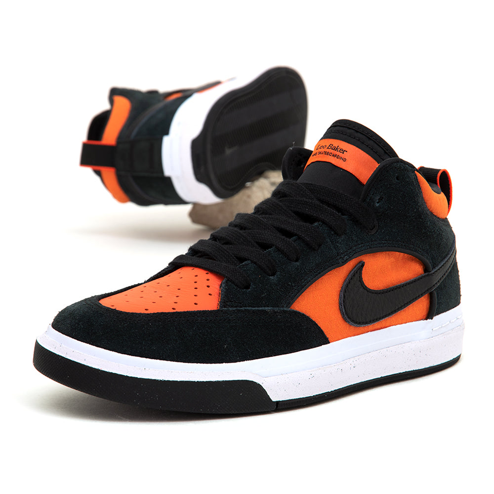 Nike orange and black sneakers hotsell