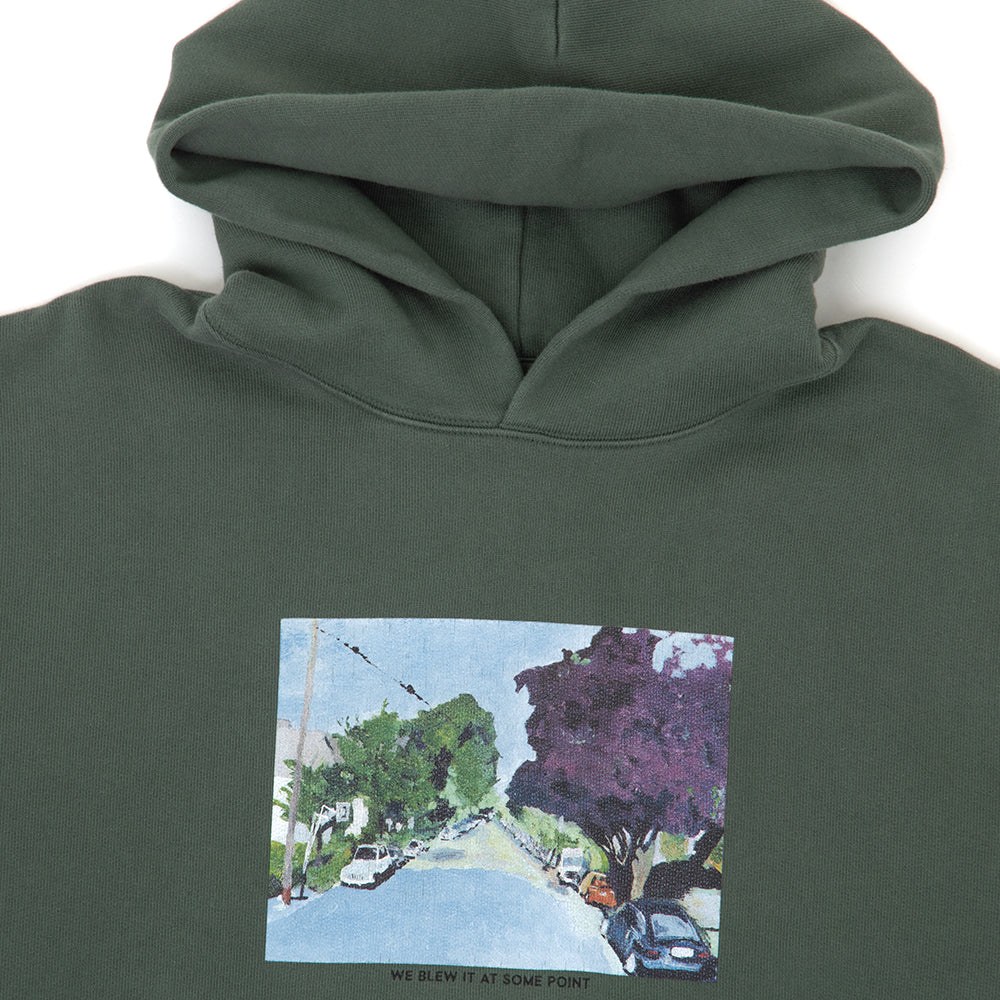 We Blew It At Some Point ED Hooded Sweatshirt (Grey Green)
