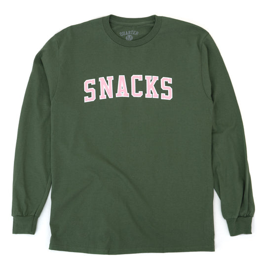 Snacks Varsity L/S Shirt (Olive Green) (S)